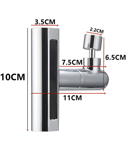 Grifo giratorio de 720° con 4 modos de agua